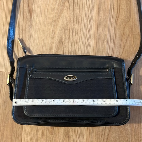 GUCCI black canvas and leather crossbody vintage purse bag - Picture 12 of 17